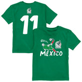 Santiago Gimenez Mexico National Team Vive La Fete Youth Player Name & Number Chilena Style T-Shirt / Soccer Discount