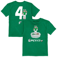Edson Álvarez Mexico National Team Vive La Fete Youth Player Name & Number Stadium Style T-Shirt / Soccer Online
