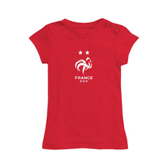 France National Team Vive La Fete Girls Youth Color Badge Fitted T-Shirt / Soccer Hot sale