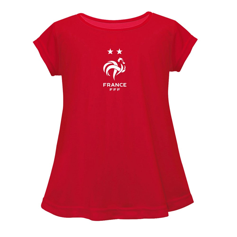 France National Team Vive La Fete Girls Youth Color Badge A-Line Top / Soccer For sale