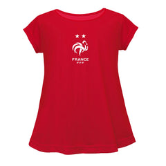 France National Team Vive La Fete Girls Youth Color Badge A-Line Top / Soccer For sale