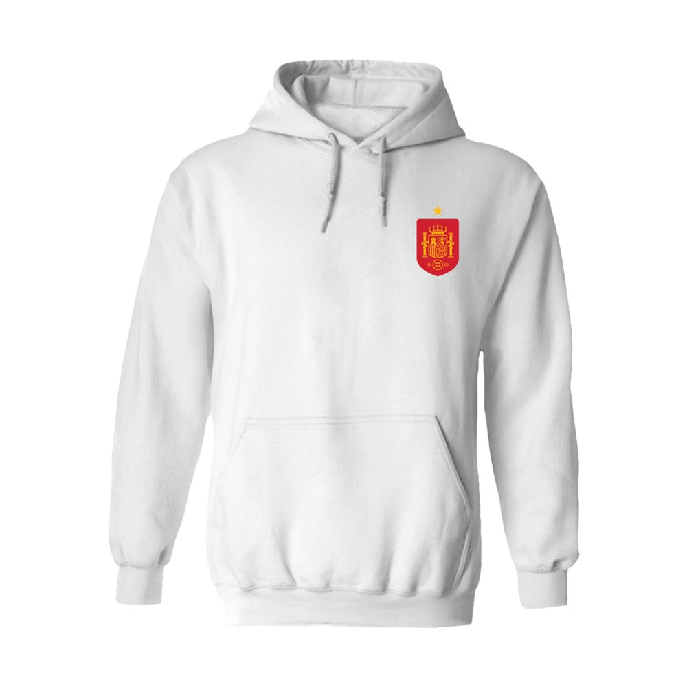 Spain National Team Vive La Fete Women's Color Badge Fleece Hoodie / Soccer Hot sale