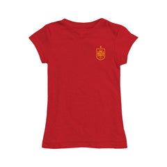 Spain National Team Vive La Fete Girls Youth Impressions Artwork Fitted T-Shirt / Soccer Online