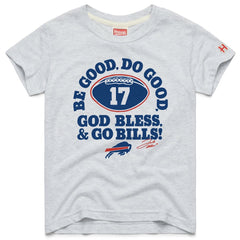 NFL Buffalo Bills Josh Allen Homage Youth Be Good Do Good Signature Tri-Blend T-Shirt