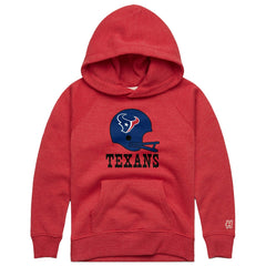 NFL Houston Texans Homage Youth Big Helmet Tri-Blend Hoodie