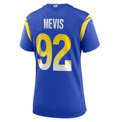 NFL Los Angeles Rams Harrison Mevis Women's Team Game Jersey