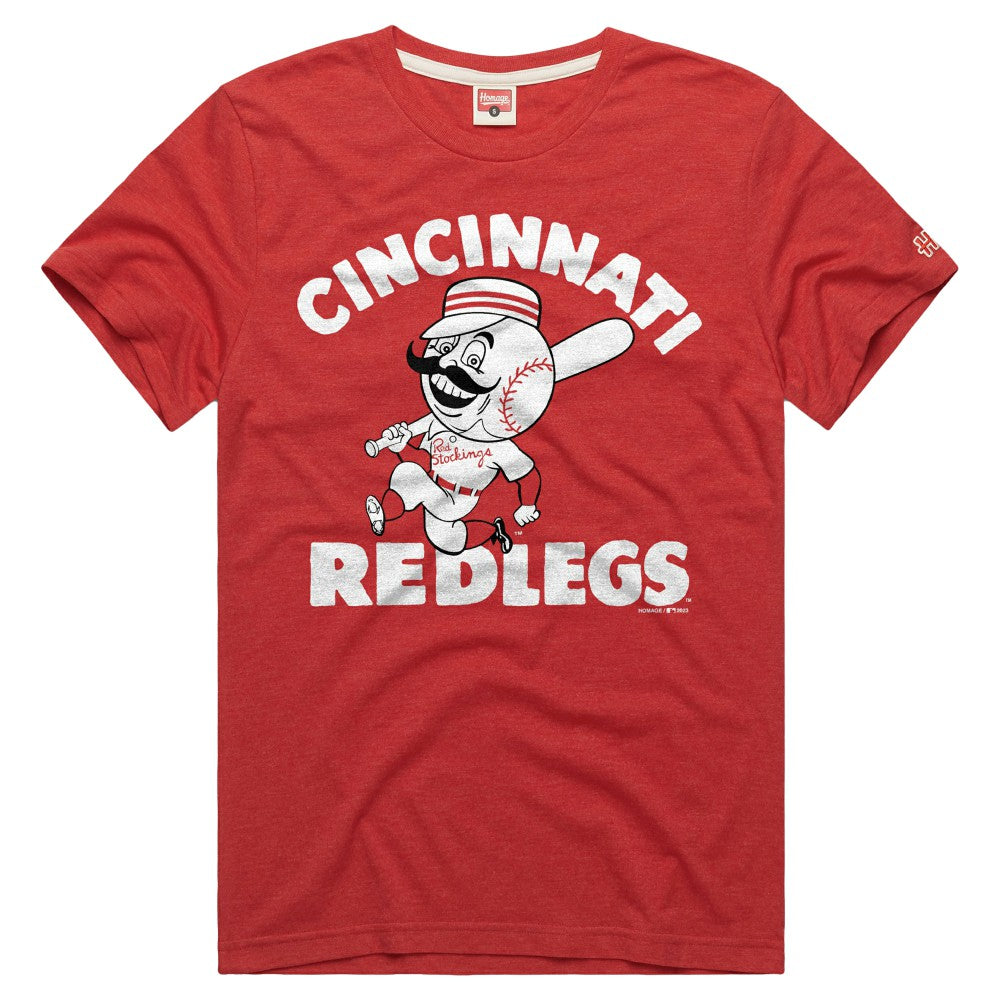 Cincinnati Reds Homage Tri-Blend Hyperlocal T-Shirt - Red