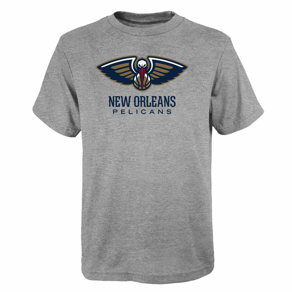 New Orleans Pelicans Outerstuff Youth Primary Logo T-Shirt - Gray outlet