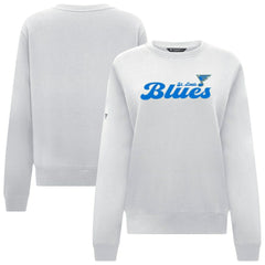 St. Louis Blues Levelwear Women's Yvette Big Script Tri-Blend Sweatshirt