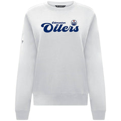 Edmonton Oilers Levelwear Women's Yvette Big Script Tri-Blend Sweatshirt