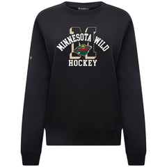 Minnesota Wild Levelwear Women's Yvette Limelight Big Letter Sweatshirt