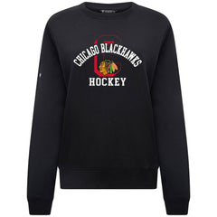 Chicago Blackhawks Levelwear Women's Yvette Limelight Big Letter Sweatshirt