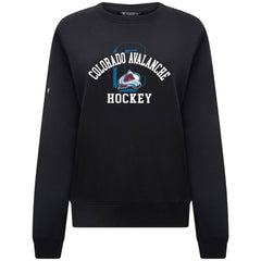Colorado Avalanche Levelwear Women's Yvette Limelight Big Letter Sweatshirt