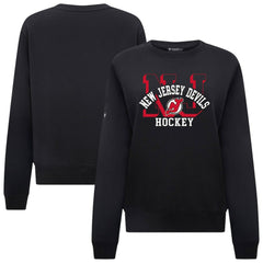 New Jersey Devils Levelwear Women's Yvette Limelight Big Letter Sweatshirt