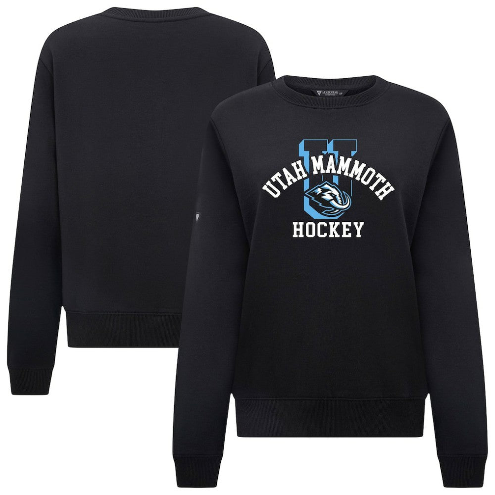 Utah Mammoth Levelwear Women's Yvette Limelight Big Letter Sweatshirt