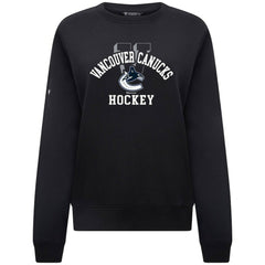 Vancouver Canucks Levelwear Women's Yvette Limelight Big Letter Sweatshirt