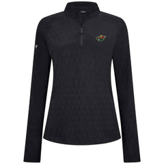 Minnesota Wild Levelwear Women's Spike Raglan Quarter-Zip Top