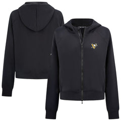 Pittsburgh Penguins Levelwear Women's Judd Raglan Full-Zip Hoodie