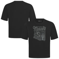 Seattle Mariners Levelwear Sunrise Luxe Signature Knit T-Shirt - Black