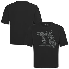 St. Louis Cardinals Levelwear Sunrise Luxe Signature Knit T-Shirt - Black