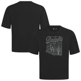 Los Angeles Dodgers Levelwear Sunrise Luxe Signature Knit T-Shirt - Black
