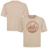 Cincinnati Reds Levelwear Spring Training Badge Luxe Signature Knit T-Shirt - Khaki
