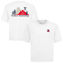 Texas Rangers Levelwear Luxe Signature Knit T-Shirt - White