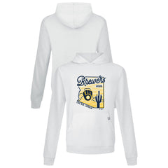 Milwaukee Brewers Levelwear Sunrise Relay Hoodie - White