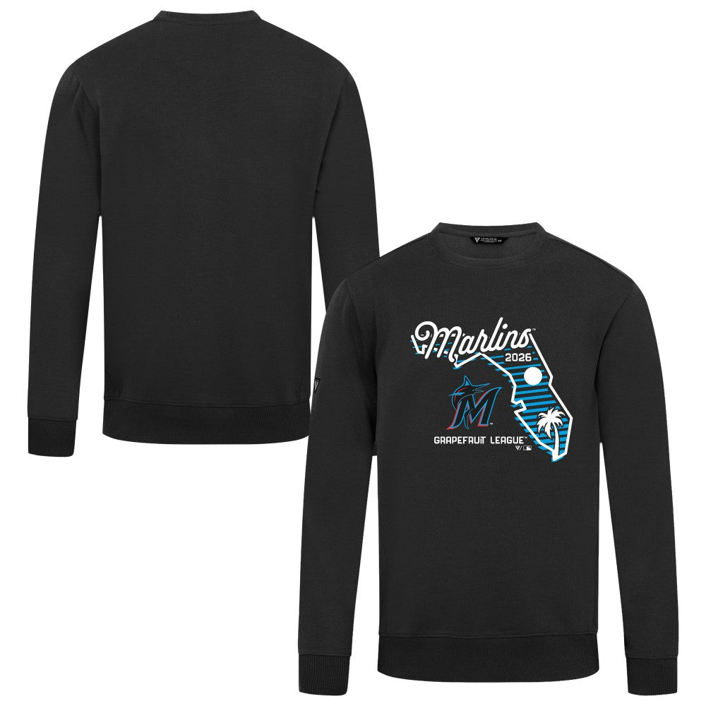 Miami Marlins Levelwear Zane Sunrise Sweatshirt - Black