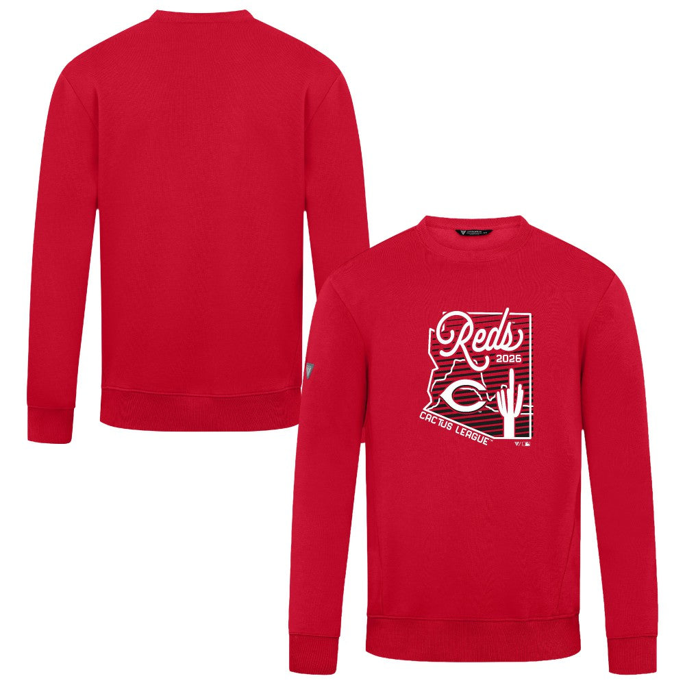 Cincinnati Reds Levelwear Zane Sunrise Sweatshirt - Red