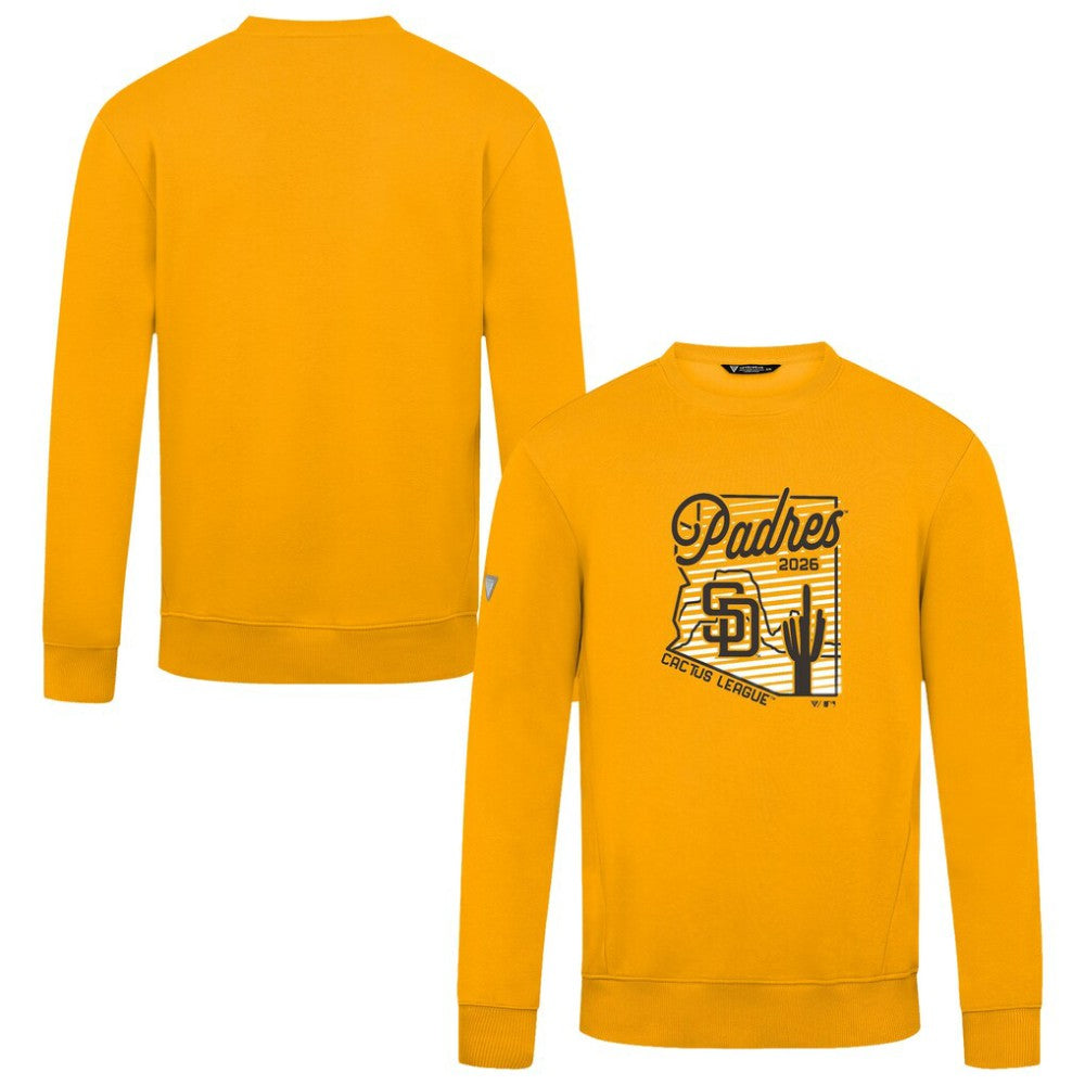 San Diego Padres Levelwear Zane Sunrise Sweatshirt - Gold