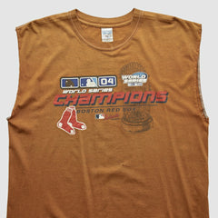 Boston Red Sox Gildan 2004 Tank - Brown Vintage