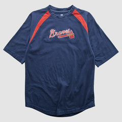 Atlanta Braves Genuine Merchandise 2000s T-shirt - Navy Vintage