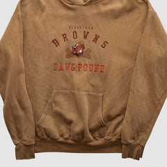 NFL Cleveland Browns Lee Apparel 90s Hooded Pullover Sweatshirt