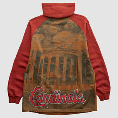 St. Louis Cardinals Majestic 2010s Hooded Pullover Sweatshirt - Brown Vintage