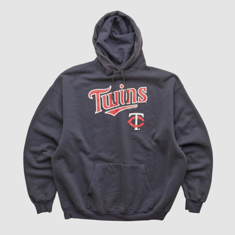Minnesota Twins MLB 2000s Hooded Pullover Sweatshirt - Navy Vintage