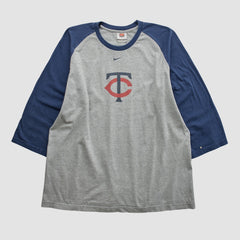 Minnesota Twins 2000s T-shirt - Heather Gray Vintage | Nike