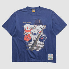 Boston Red Sox Nutmeg Mills 90s T-shirt - Navy Vintage
