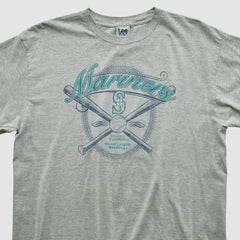 Seattle Mariners Lee Apparel 2001 T-shirt - Heather Gray Vintage