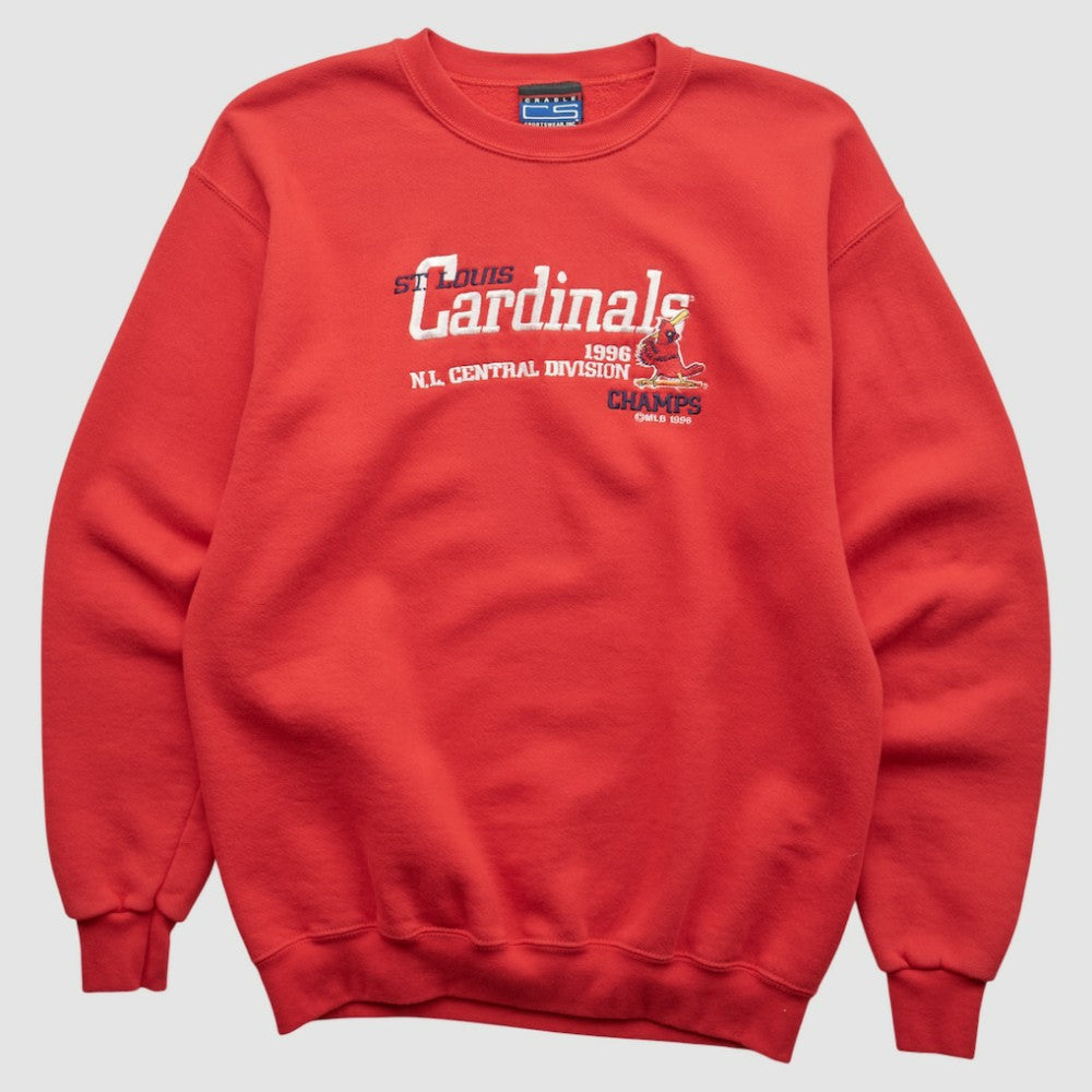 St. Louis Cardinals CS Sportswear 1996 Pullover Sweatshirt - Red Vintage