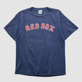 Boston Red Sox Majestic 2000s T-shirt - Navy Vintage