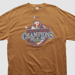 Philadelphia Phillies Alstyle 2008 Long Sleeve T-shirt - Tan Vintage