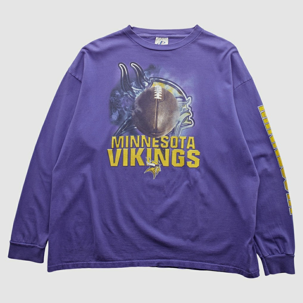 NFL Minnesota Vikings Logo Athletic 90s Long Sleeve T-shirt