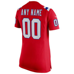 NFL New England Patriots Women's Super Bowl LX Patch Custom Game Jersey