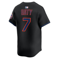 Brett Baty New York Mets Alternate Limited Jersey - Black | Nike
