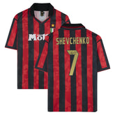 Andriy Shevchenko AC Milan Autographed 1994 Red/Black Home Jersey / Soccer Discount