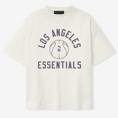 Los Angeles Lakers Fear of God x Barkley L. Hendricks Unisex 90's T-Shirt - Cream sale