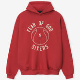 Philadelphia 76ers Fear of God x Barkley L. Hendricks Unisex 90's Hoodie - Red for sale