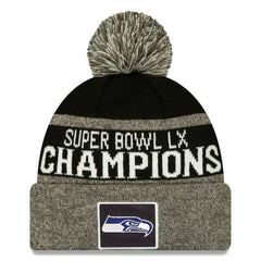 NFL Seattle Seahawks Super Bowl LX Champions Parade Cuffed Knit Hat with Pom