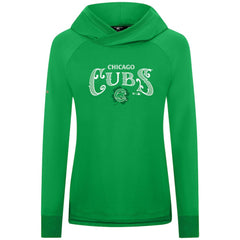 Chicago Cubs Levelwear Women's St. Patrick's Day Slender Raglan Hoodie - Green
